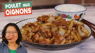 Poulet aux oignons🍗🧅Aussi bon que le bœuf aux oignons rapide simple à faire avec peu dingrédients [upl. by Anits]