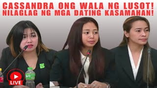 CASSANDRA ONG WALA NG LUSOT NILAGLAG NG MGA DATING KASAMAHAN [upl. by Godwin]