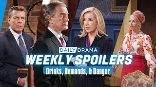 The Young and the Restless Weekly Spoilers Drinks Demands And Danger [upl. by Rekcut199]