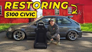 Restoring My Honda Civic Hatchback Interior EP12 [upl. by Safoelc]