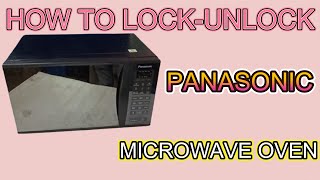 how to lock and unlock panasonic microwave oven panasonic microwave oven ko lock unlock kaise kare [upl. by Keane52]