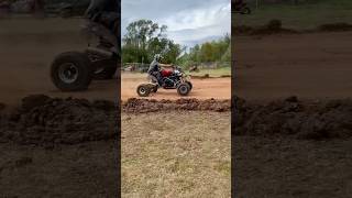 Ds 650 vs Ktm 250 SX at The Atv Drag dirt atvmoto sendit dragrace subscribe fyp atv dirtbike [upl. by Artie]