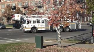 Denver Fire Engine 6 amp Tower 1 Responding [upl. by Lechner]