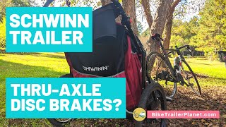 How to Attach a SchwinnInstep Bike Trailer to ThruAxle Disc Brakes shorts [upl. by Fania]