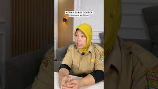 KETIKA SURAT DOKTER DIJADIIN ALESAN shorts [upl. by Aerua878]