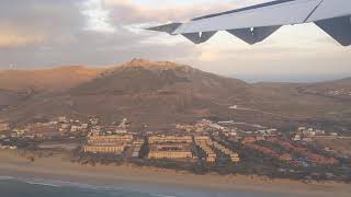 Binter Canarias ATR 72 sunrise Landing at Porto Santo Airport [upl. by Arorua756]