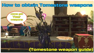 FFXIV How to obtain Tomestone weapons [upl. by Gambrill]