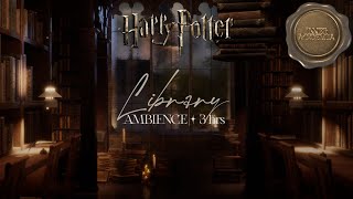 Hogwarts Library Ambience ✧˖° Harry Potter ASMR Study Ambience  Music [upl. by Maddocks]