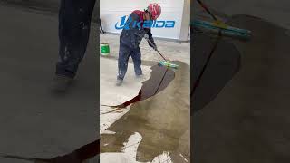 Floor Paint Demonstration Video epoxy [upl. by Jepum730]