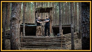 Bushcraft Camp S04E09 Name des Camps  Lagerbau Outdoor Super Shelter [upl. by Abey]