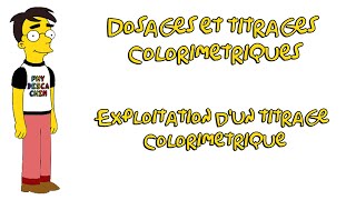 1ere  Les dosages et titrages colorimétriques  Exploitation dun titrage colorimétrique [upl. by Thurstan]