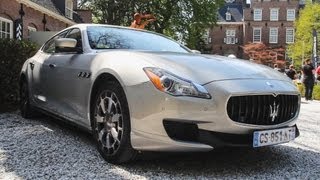 2014 Maserati Quattroporte GTS Sound  HUGE Revs [upl. by Neetsuj]