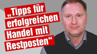 Tipps für erfolgreichen Handel mit Restposten  Stefan Grimm  IAW Speaker’s Lounge [upl. by Hansiain32]