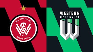 20232024 Liberty ALeague  Round 21  Western Sydney Wanderers v Western United [upl. by Arielle]