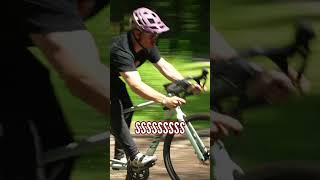 Road Bike Gets Sent On Big Jumps By Mountain Biker 😎🚲 [upl. by Kone573]