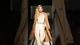 Elisabetta Franchi 🤯 stole the show 💥elisabetta fashion model supermodel runwaymodel catwalk [upl. by Zobias]