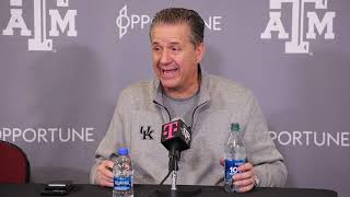 Kentucky Wildcats HC John Calipari  Texas AampM Postgame [upl. by Zetrauq2]