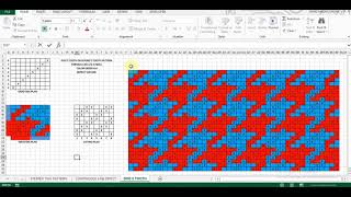 Making Dogs Tooth Pattern  Fabric Structure amp Design [upl. by Gavrila93]