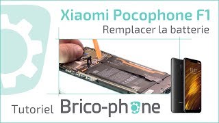 Xiaomi Pocophone F1  tutoriel vidéo pour remplacer la batterie [upl. by Nimad247]