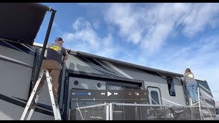 How to install an Dometic 9100 RV Awning [upl. by Aitsirt]