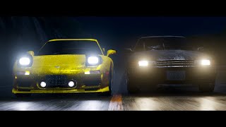 Initial D FD3S vs R32 BLENDER CINEMATIC [upl. by Eynaffit]