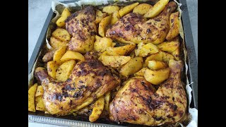 Cuisses de poulet et pomme de terre au four [upl. by Yvan]