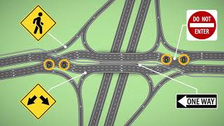 Navigating the Diverging Diamond Interchange [upl. by Parhe]