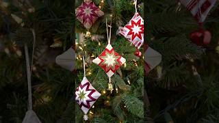 Create a beautiful ornament with your favorite ribbons quilting diyornaments [upl. by Roger126]