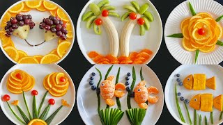 Top 6 Fruits Decoration Ideas  Super Fruits Decoration  Fruit curving amp cutting Tricks Fruits Art [upl. by Lynne]