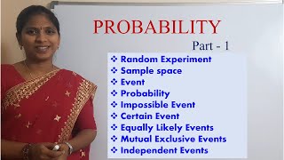 Probability  1  Basics  Sample Space  IMP for all competitive exams  eQuest by Surekha [upl. by Asenav]