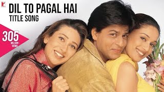 Dil To Pagal Hai Song  Shah Rukh Khan Madhuri Karisma Akshay  Lata Mangeshkar Udit Narayan [upl. by Evander536]