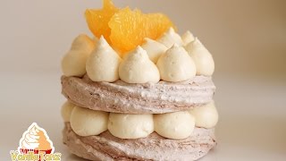 SchokoNussBaiser Törtchen mit Orangencreme  GLUTENFREI [upl. by Nybor]