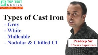 Types of Cast Iron in Hindi Gray White Malleable Nodular Chilled Cast Iron in Hindi [upl. by Binah]