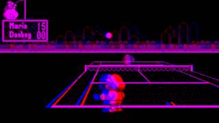 Mario tennis Virtual boy Retroarch 3Danaglyph [upl. by Dysart]