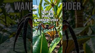 The Deadly Brazilian Wandering Spider spider wildlife dangerous nature venom2 [upl. by Onitsirc751]