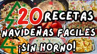 🎅🎄20 RECETAS NAVIDEÑAS FACILES ¡SIN HORNO 🎅🎄🤶mihogardulcehogar recetasnavideñas cenasnavideñas [upl. by Tisdale]