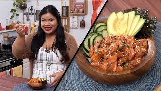 Salmon Poke Bowl  Jen Phanomrat [upl. by Aikim241]