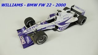 Papírový Model Papercraft F1 Williams BMW FW 22 124 Year 2000 [upl. by Annoid]