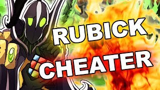 Dota 2 CHEATER Crazy Rubick with Scripted Telekinesis  Spell Steal [upl. by Telfore]