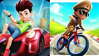 Kicko amp Super Speedo VS Little Singham Cycle Race Game 2024 Gameplay Android ios [upl. by Ahgem]