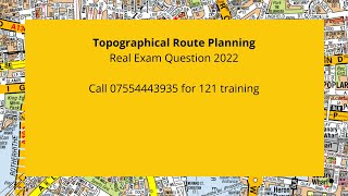 Real exam question May2022 TFL topographical test City amp Rotherhithe Tunnel route [upl. by Adnamar603]