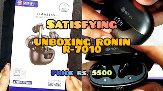 Unboxing Ronin R7010 gen 7 bluetooth flawless calling experience fast connecting earbuds Video [upl. by Base]