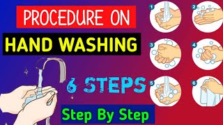 Procedure On  HAND WASHING  FUNDAMENTAL NURSING PROCEDURE  FOR GNM ANM BSC NURSING [upl. by Shaylynn]