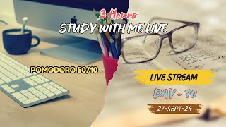 Day 70  Live Study with me  Pomodoro 5010  270924  banking ssc cgl [upl. by Corbie]