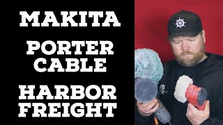 Best Polisher for Boat Oxidation  Makita Porter Cable Harbor Freight Review [upl. by Tsai402]