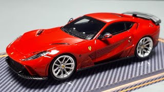 164 Ferrari 812 Superfast Novitec by U2 resin model car review [upl. by Ahsikyw795]