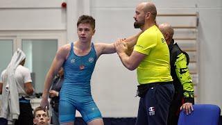 U17 Raimond Prous EST vs Yehor Kovalov POL 55kg Grecoroman boys youth wrestling Bcamman [upl. by Anire846]