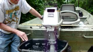 Water Pump Demo of a 5HP Suzuki 2 Stroke [upl. by Eitsyrhc]