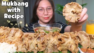 CHICHARON BULAKLAK  Mukbang Philippines [upl. by Sidnal998]