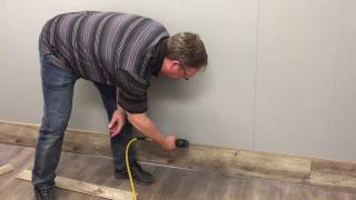 Laminate Flooring Wall Installation [upl. by Aerahs]